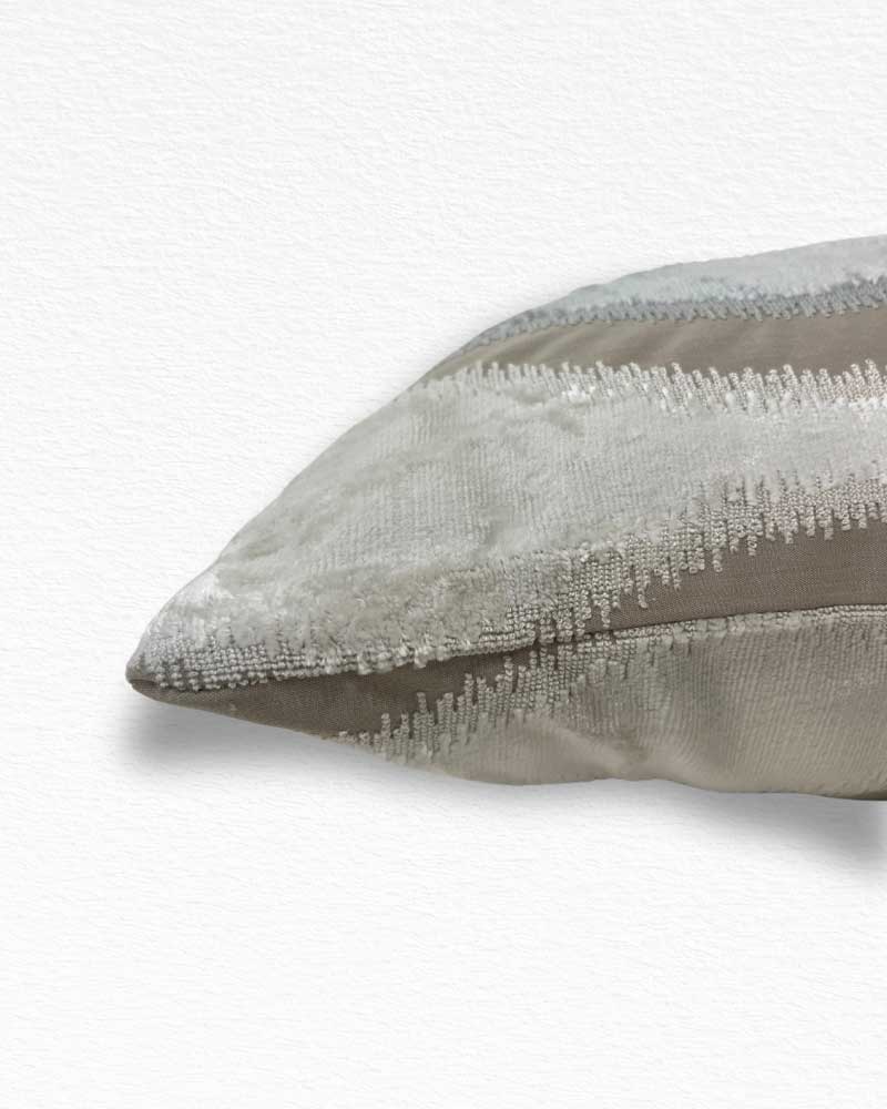 Jane Churchill Cut Velvet Blue White on Natural