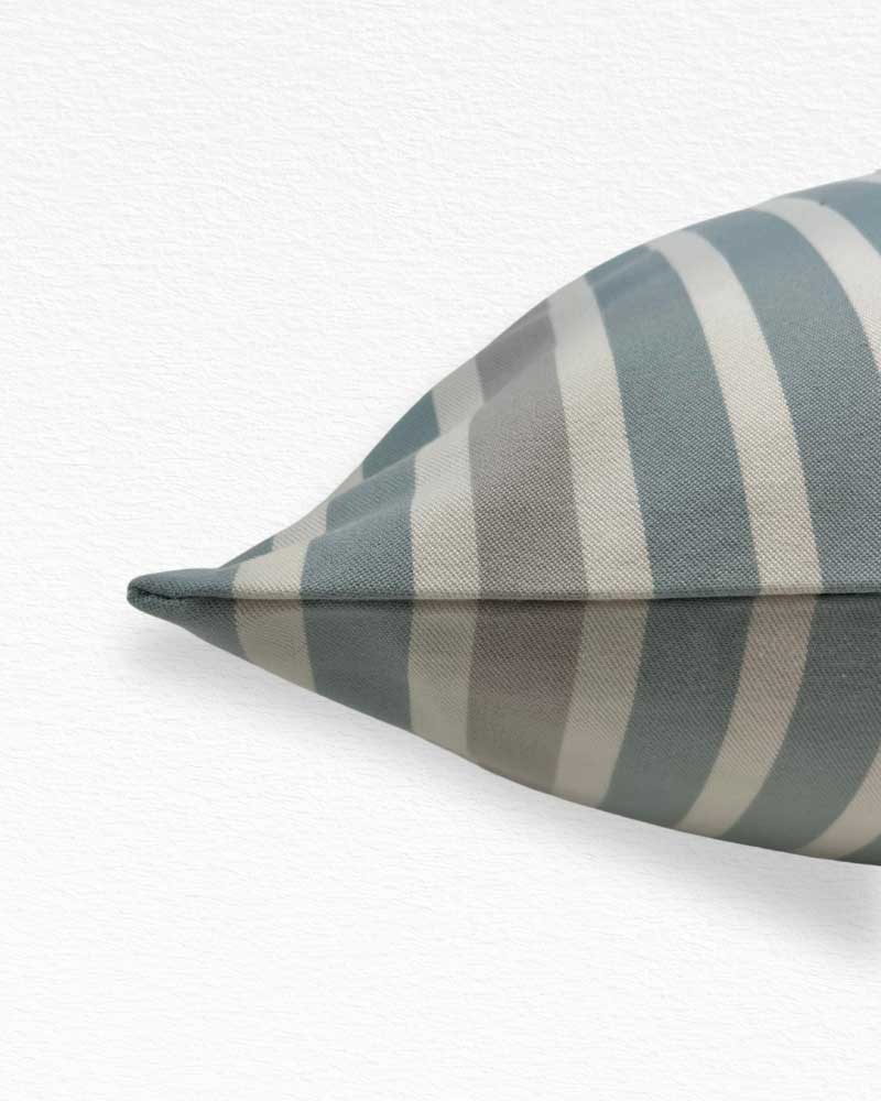 Designers Guild Stripe Turquoise | White | Grey