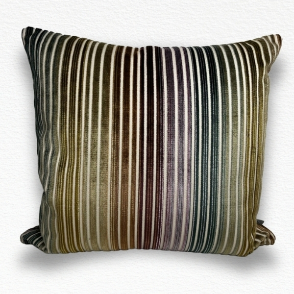 Romo VN Edu 55cm striped cushion cover with feather inner
