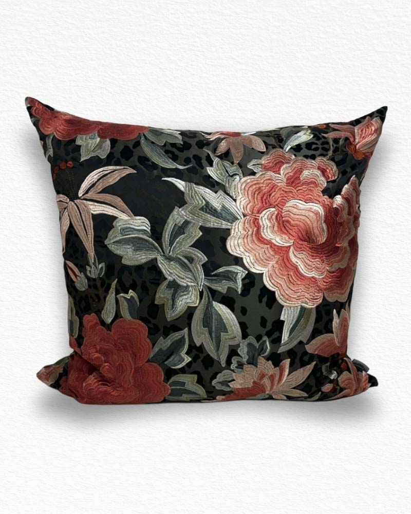 Temperley London Lavina Linen 60cm decorative cushion cover with feather inner