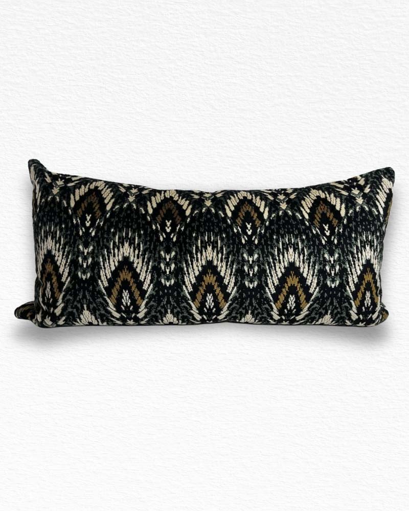Temperley London Lolana Velvet 90cm x 45cm decorative cushion cover with feather inner