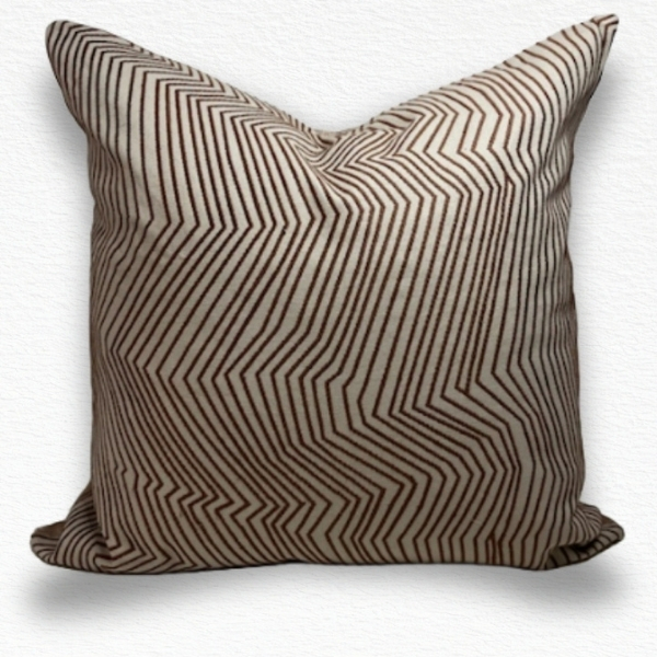 Harlequin Zig Zag Embroidery 55cm decorative cushion cover