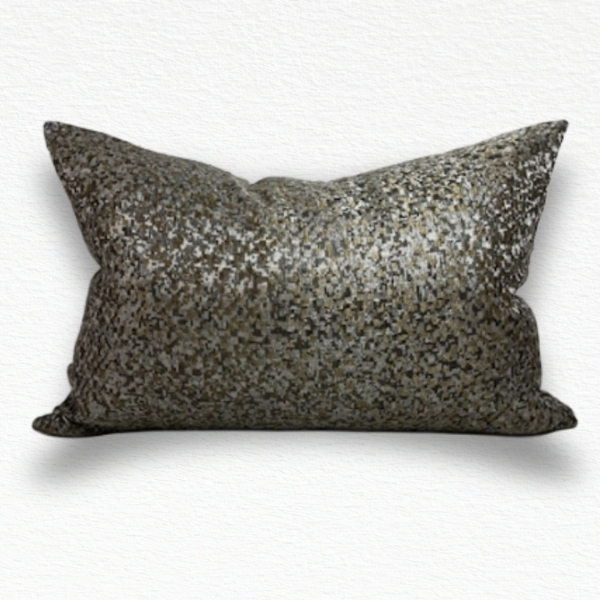 Black Edition Arrazzo Old Gold 60 x 40 cm designer lumbar cushion cover